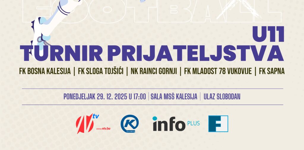 Najava: Drugi Turnir prijateljstva u malom nogometu za dječake