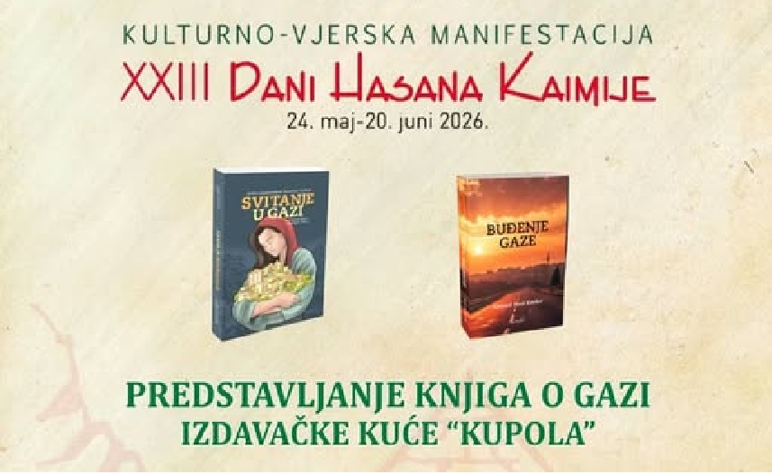 DANI HASANA KAIMIJE: U kalesijskom BKC-u, u četvrtak promocija knjiga o Gazi