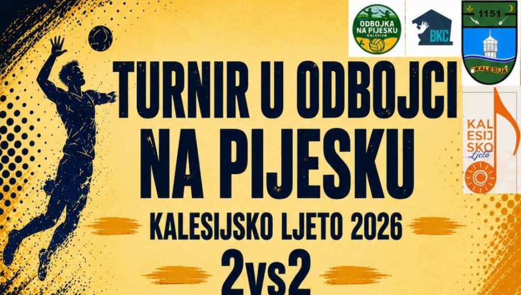 Kalesijsko ljeto 2026: U subotu i nedjelju turnir u odbojci na pijesku